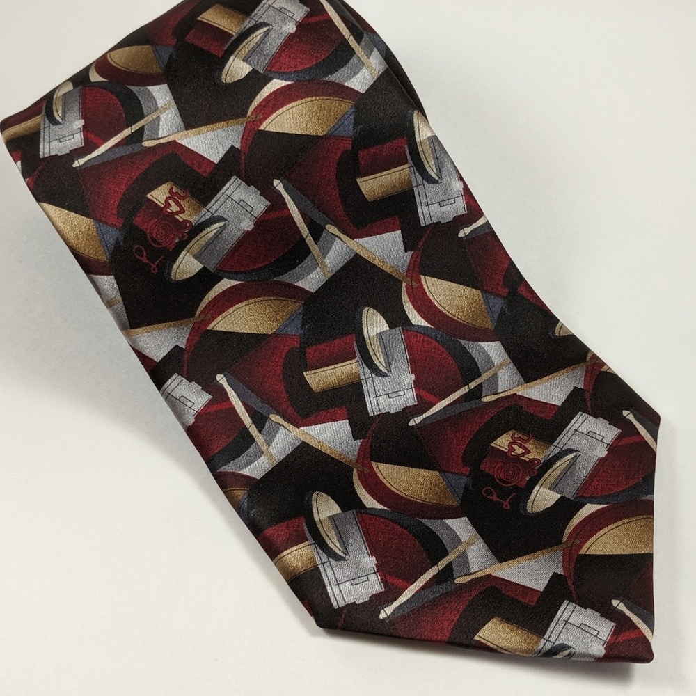 The Beatles Love Drum Men's Silk Tie
